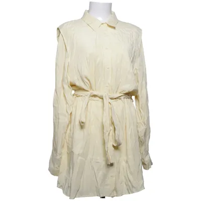 Skjortklänning (Gul) från Dilvin Basic Lyocell, Polyester, Viskos, Ull