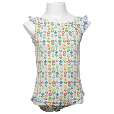 Swimsuit (White, Multicolored) from Mini Boden Elastane, Polyamide, Polyester