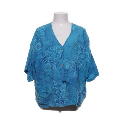 Short sleeve shirt (Blue) from Krakatau Linen, Viscose