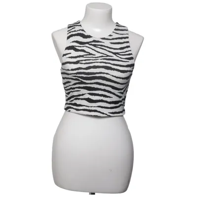 Crop top (Zwart, Wit) van Loavies Elastaan, Polyester