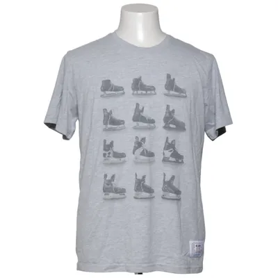 T-shirt (Gris) de CCM Coton, Polyester, Viscose