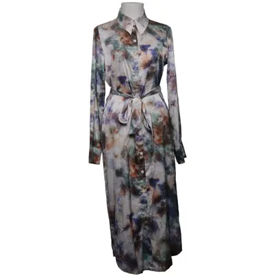 Skjortklänning (Blå, Grön, Brun, Vit) från Monki Elastan, Polyester