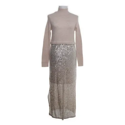 Maxi jurk (Beige, Meerkleurig) van River Island Acryl, Elastaan, Polyester