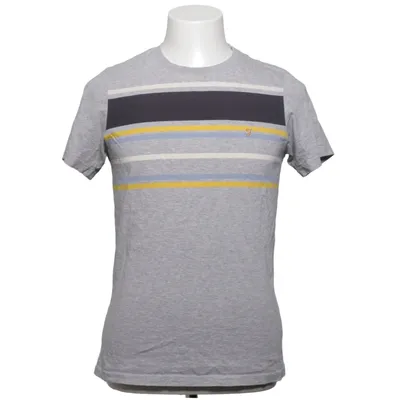 T-shirt (Gray, Blue, Yellow) from Farah Cotton