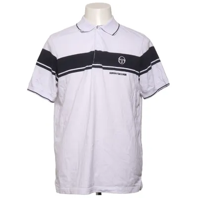 Pikétröja (Vit, Blå) från Sergio Tacchini Bomull