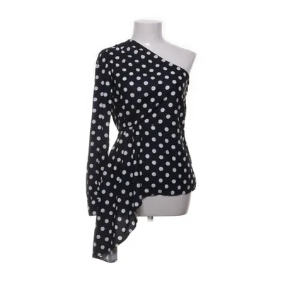 Topp (One Shoulder Asymmetric Pleated Polka Dot Blouse) från Nu-In Polyester
