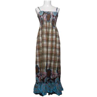 Dress (Blue, Brown, Multicolored) from AmbitionFly Cotton, Elastane