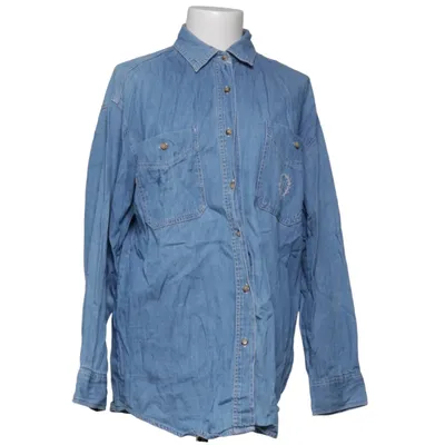 Denim blouse (Blauw) van La Ligna Katoen