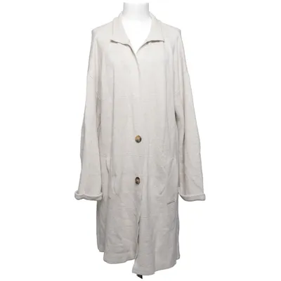 Coat (Beige) from Zara Knit Acrylic, Elastane, Linen, Polyester