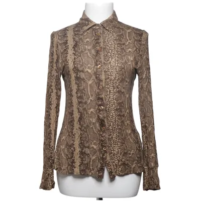 Skjorta (Brun, Beige) från La Salle Elastan, Viskos