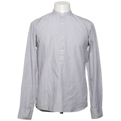 Shirt (Gray, White) from Selected Cotton
