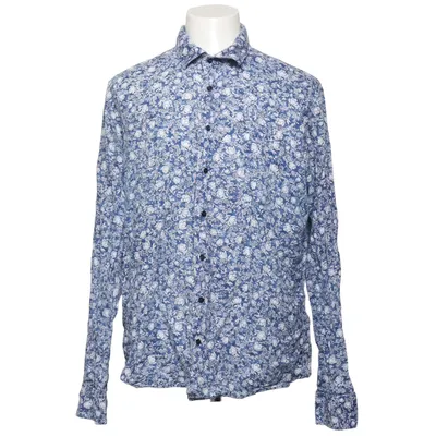 Shirt (Blue, White) from Stockholm Kravatt Cotton, Linen