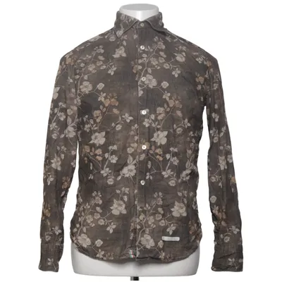 Shirt (Bruin, Beige) van Tintoria Mattei Katoen