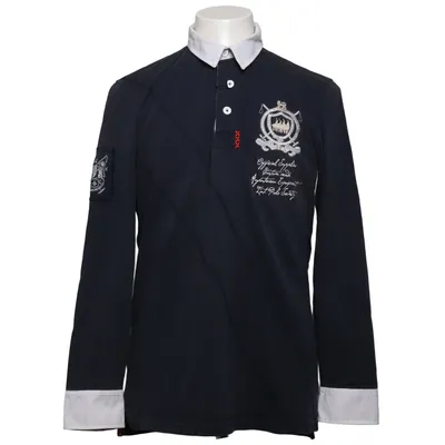 Rugby Shirt (Blau, Weiß) von Van Santen & Van Santen Baumwolle