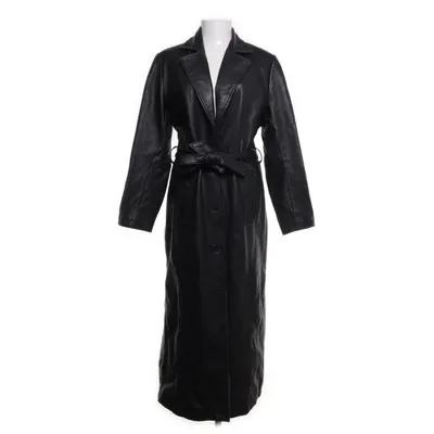 Læderfrakke (Sort) fra Kit Læder, Polyester