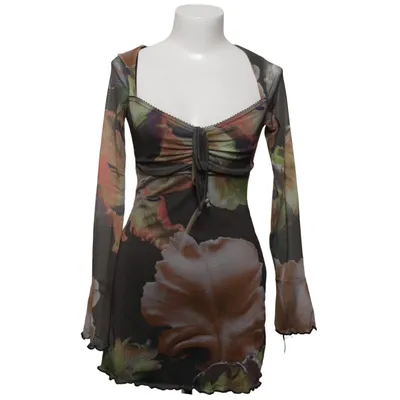 Dress (Green, Brown, Multicolored) from PrettyLittleThing Elastane, Polyester