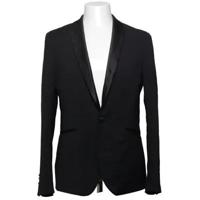 Tuxedo jacket (Black) from Royal Black Elastane, Polyester, Wool
