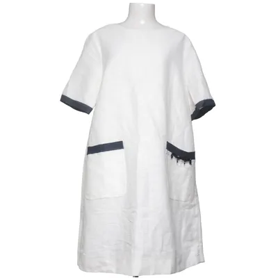 Kjole (Hvid, Blå) fra 'S MaxMara Bomuld, Silke