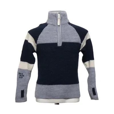 Trui (Blauw, Grijs, Wit) van Neomondo Wol