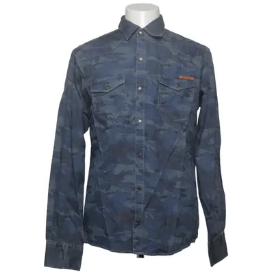 Denim blouse (Blauw, Zwart) van Cipo & Baxx Katoen