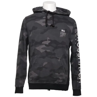 Hoodie (Gray, Black) from Crosshatch Cotton, Elastane, Polyester