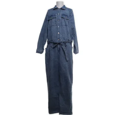 Jumpsuit (Blauw) van Zizzi Katoen, Elastaan, Polyester