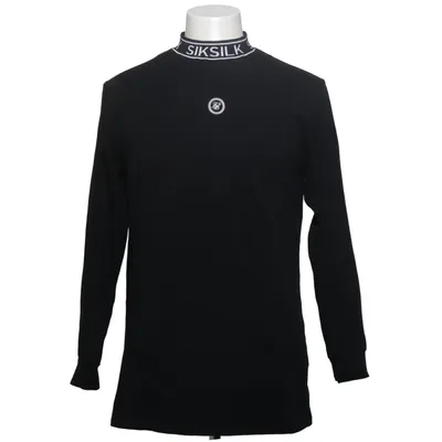 Langærmet t-shirt (Sort) fra SikSilk Bomuld, Elastan