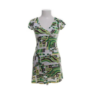 Dress (White, Green, Multicolored) from Savann Elastane, Viscose