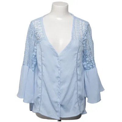 Blouse (Blue) from StyleDome Polyester, Viscose