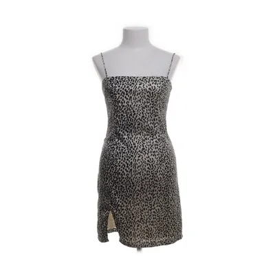 Dress (Beige, Black) from Adika Polyester