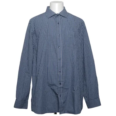 Shirt (Blue, White) from Dressmann Cotton, Polyester