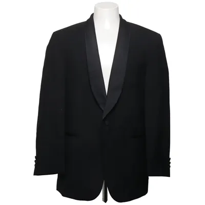 Tuxedo jacket (Black) from Nordal Viscose, Wool