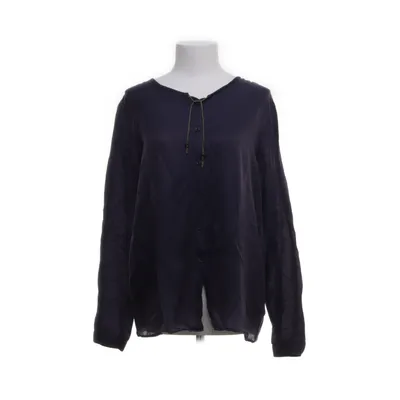 Strikblouse (Mix van zijde met katoen. Mao kraagje met een koordje) van Hans Ubbink Katoen