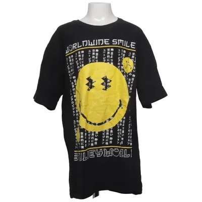 T-shirt (Svart, Gul, Vit) från Smiley World Bomull