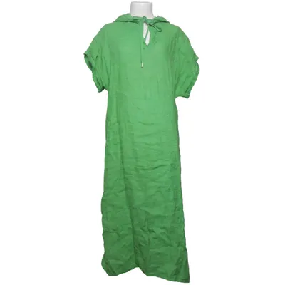 Capuchon jurk (Groen) van Made in italy Linnen