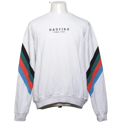 Sweatshirt (White, Multicolored) from Kaotiko Cotton, Polyester