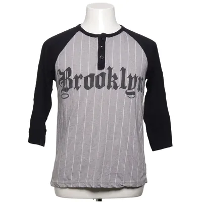 Henley shirt (Gray, Black) from Carbon Cotton, Polyester