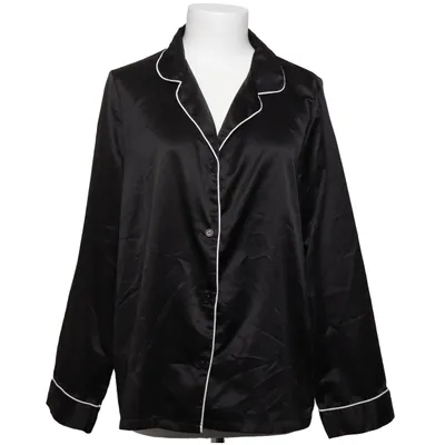 Chemise de pyjama (Noir) de Ladies lounge Polyester