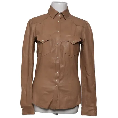 Shirt (Brown) from Aglini Leather