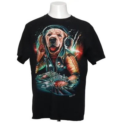 T-shirt (Svart, Flerfärgad) från Wild Bomull