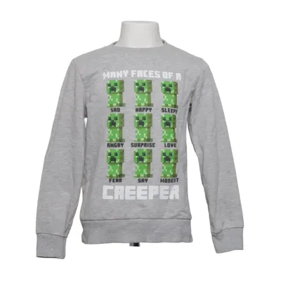 Collegetröja (Minecraft Creeper Sweatshirt) från Minecraft Bomull, Polyester