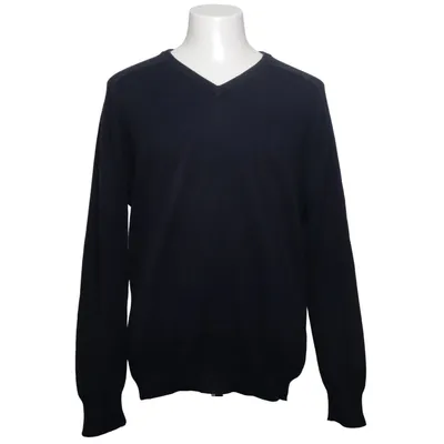 Pull-over (Bleu) de Alan Paine Cachemire, Coton