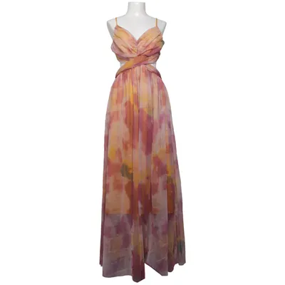 Robe longue (Jaune, Violet, Orange) Coton, Polyester