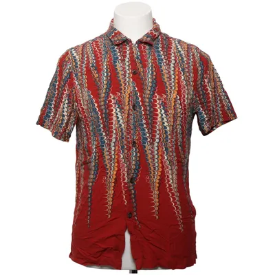 Short sleeve shirt (Red, Multicolored) from Topman Viscose