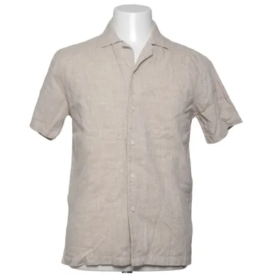 Chemise à manches courtes (Beige) de Lindbergh White Coton, Lin