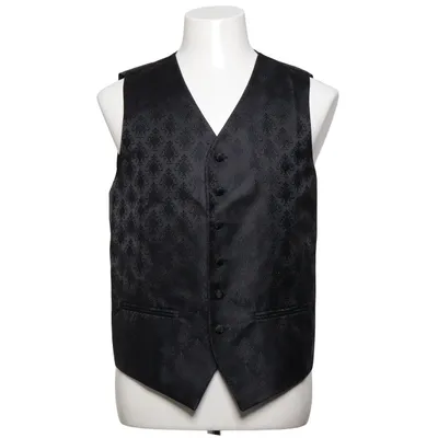 Jakkesætsvest (Sort) fra Dobell Polyester