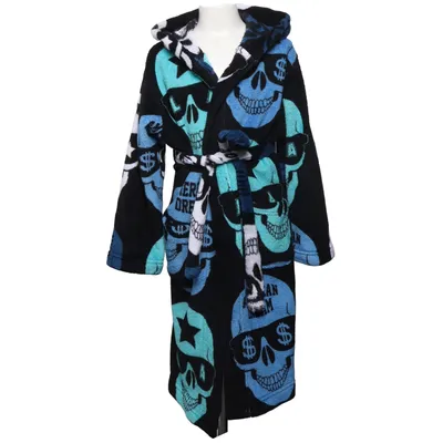 Peignoir (Noir, Bleu, Multicolore) de Vintage Knox Polyester