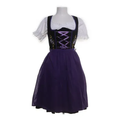 Dirndl (Zwart, Lila, Wit) van Distler Katoen