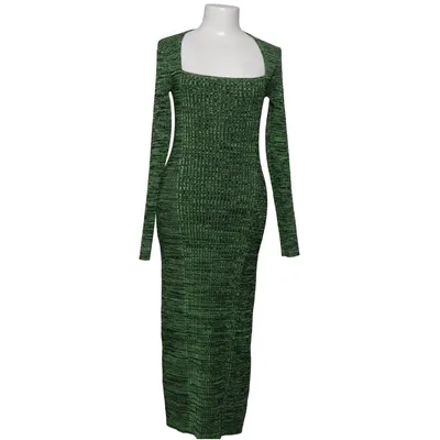 Maxi dress (Green, Black) from Ganni Elastane, Polyamide, Viscose