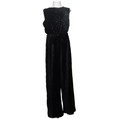 Jumpsuit (Zwart, Zilver) van Zara Elastaan, Polyester